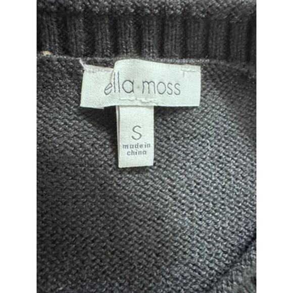 "ELLA MOSS" black Sweater, Very Soft, Size S, Work‎ wear, Office Wear, Simple - Picture 6 of 9